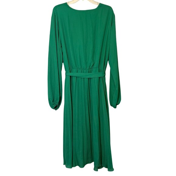 Prettygarden Women's Midi Long Puff Sleeve Flowy Green Dress - Size‎ XXL - Picture 10 of 11